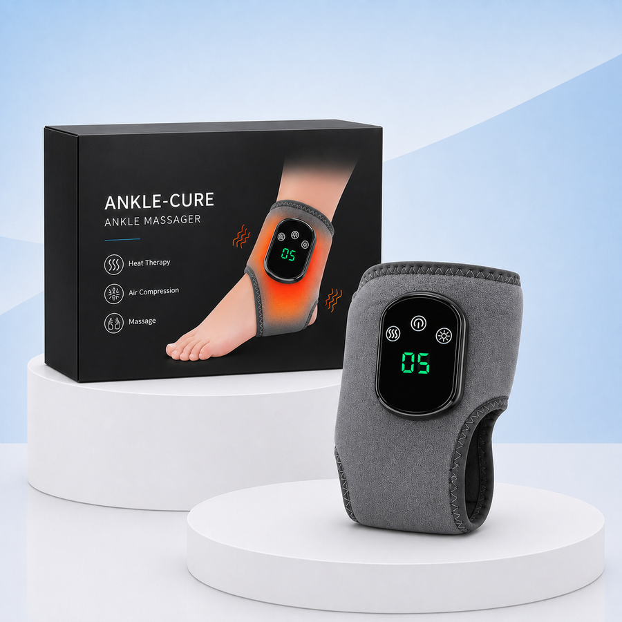AnkleCare™ מבית אורטולייף – מכשיר חימום ועיסוי לקרסול