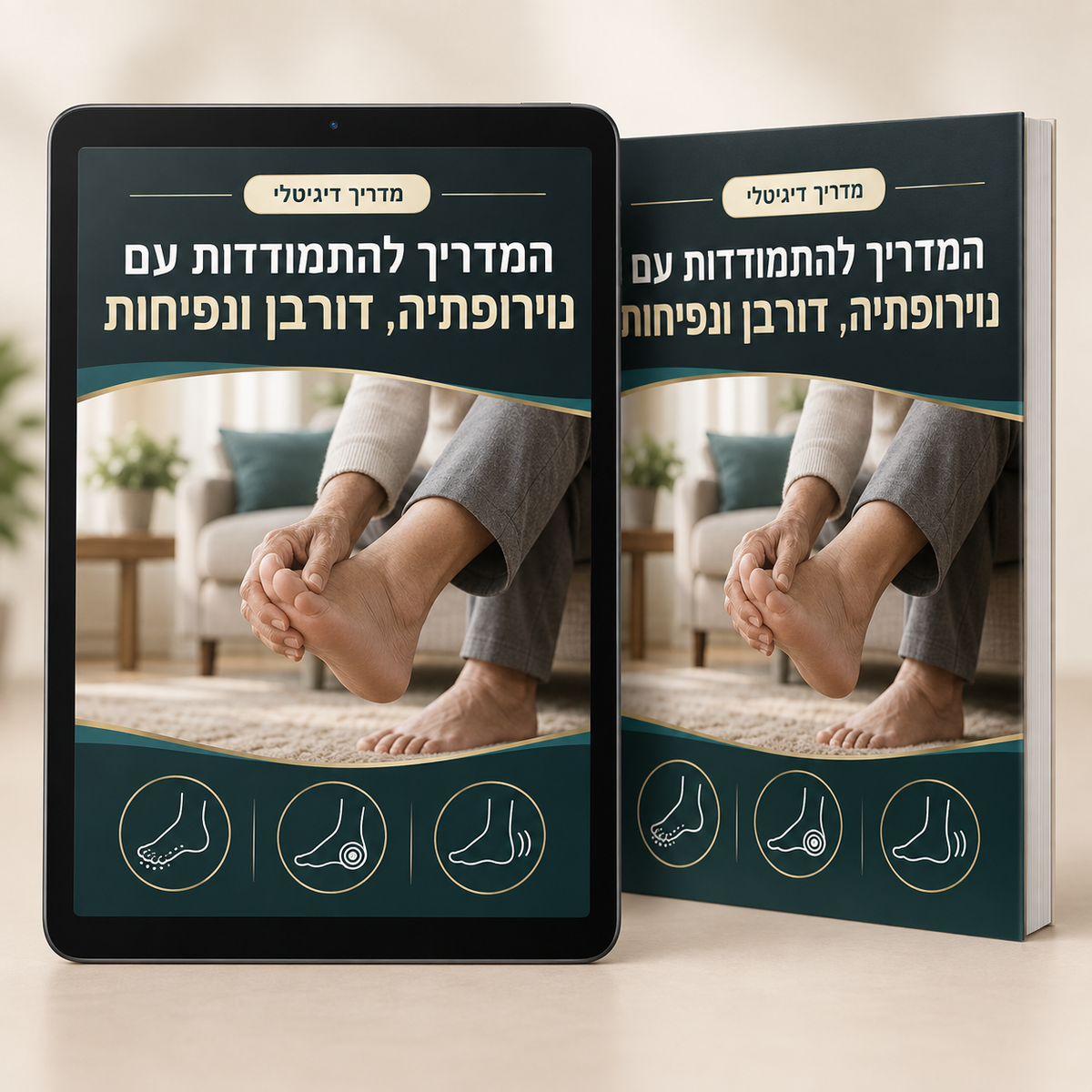 ספר דיגיטלי - המדריך להתמודדות עם נויתרפיה דורבן ונפיחות